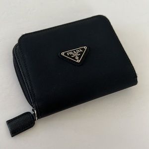 PRADA MILANO black nylon Y2K style wallet